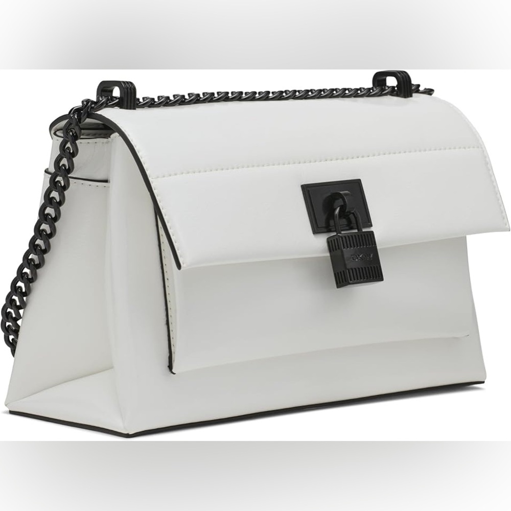 White DKNY bag with black strap EVIE FLAP SHOULDER
R41 EDC63